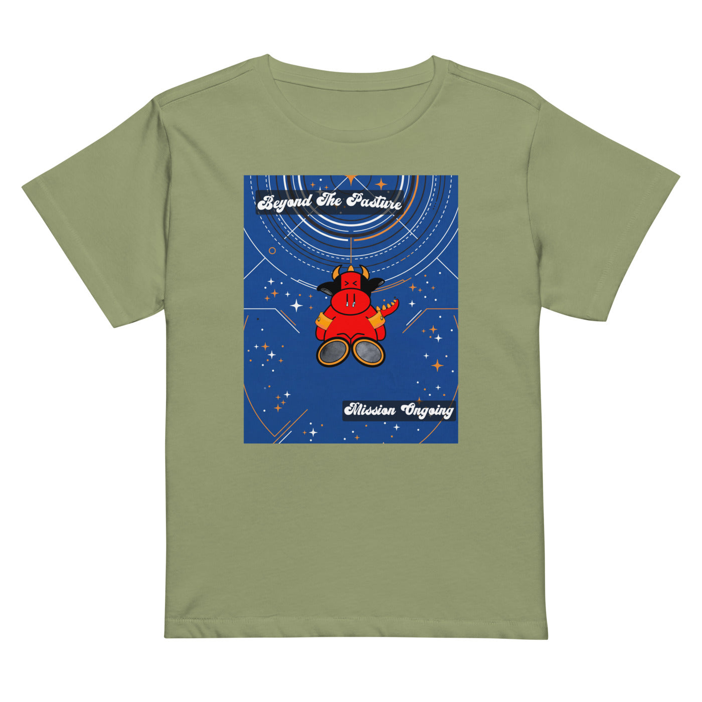 Pocket Cows Women's High-Waisted Tee — Design 278
