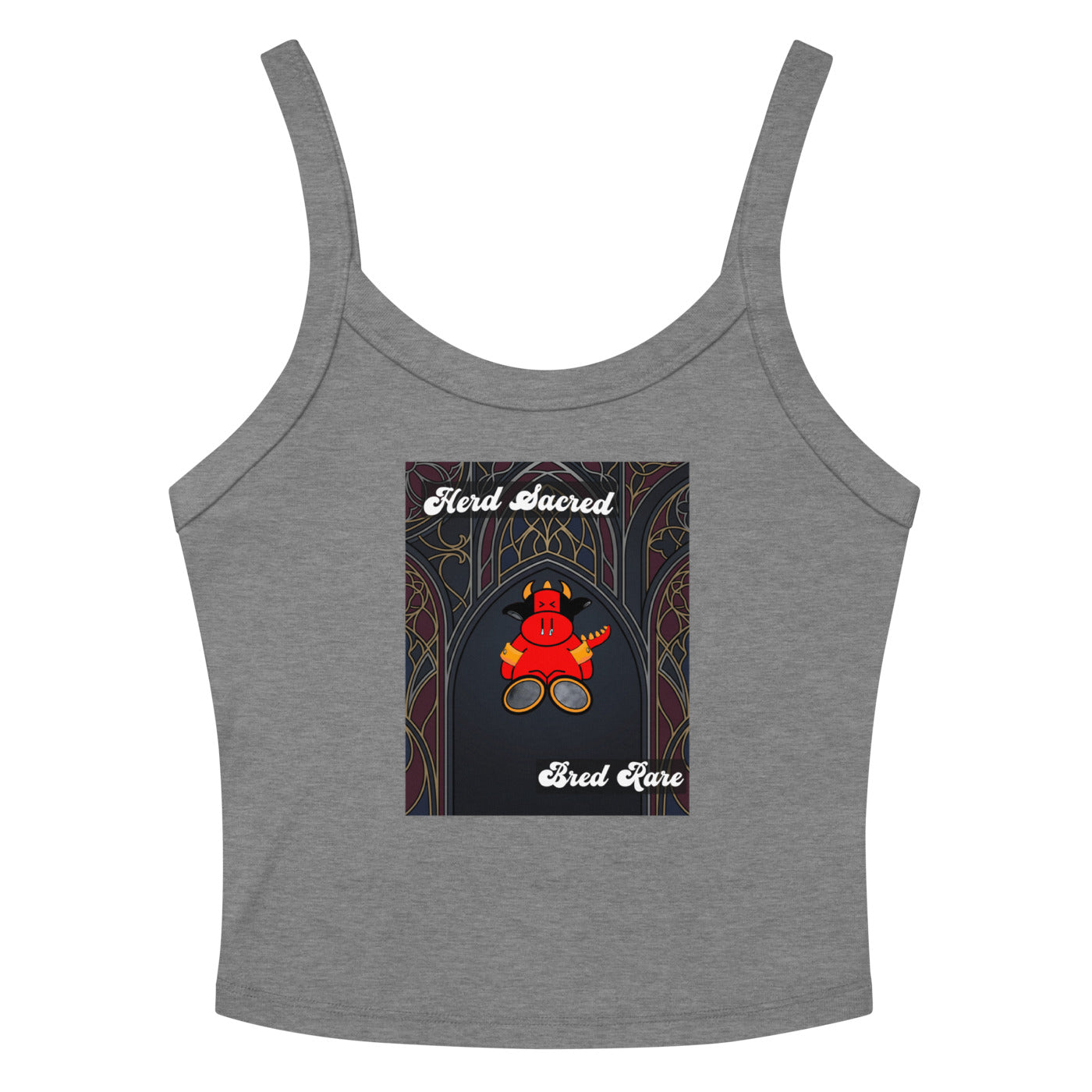 Pocket Cows Women's Micro-Rib Tank Top — Design 267