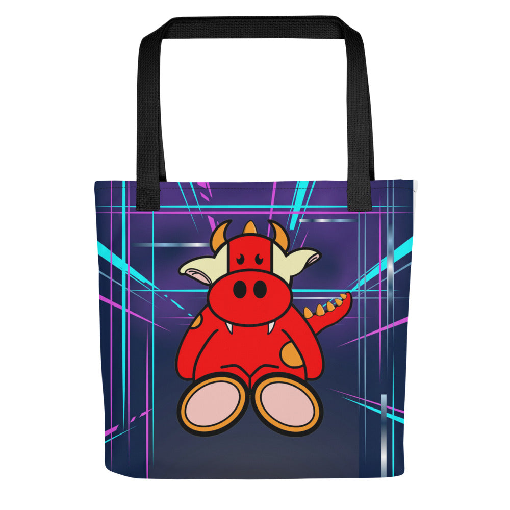 Pocket Cows All-Over Print Tote Bag — After Hours — Design 273