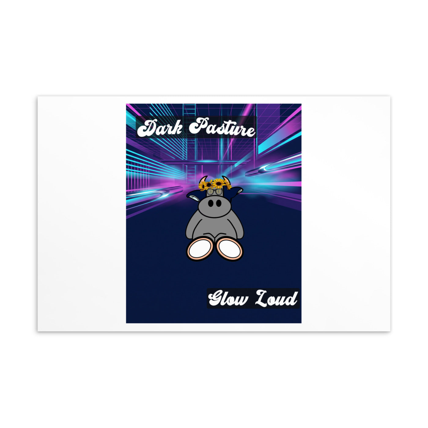 Pocket Cows Standard Postcard — After Hours — Design 255