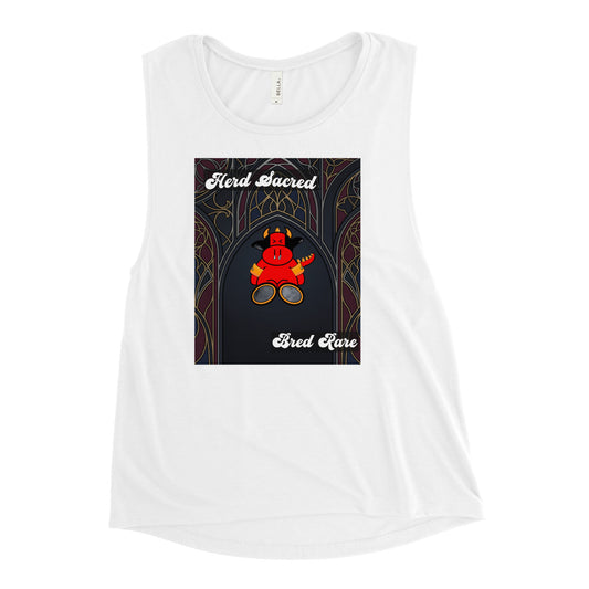 Pocket Cows Women's Muscle Tank — Design 267