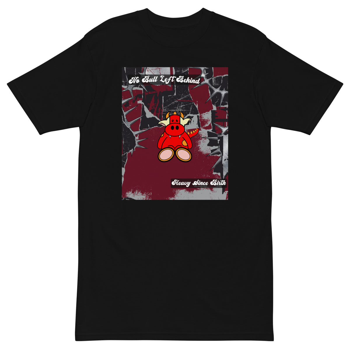Pocket Cows Heavyweight Tee — No Bull Left — Design 48 — alternate view