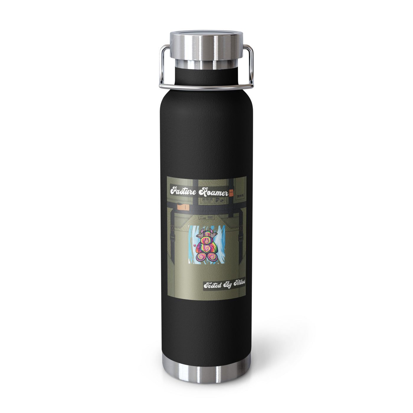Pocket Cows Copper Vacuum Insulated Bottle (22oz) — Built To Roam — Design 720