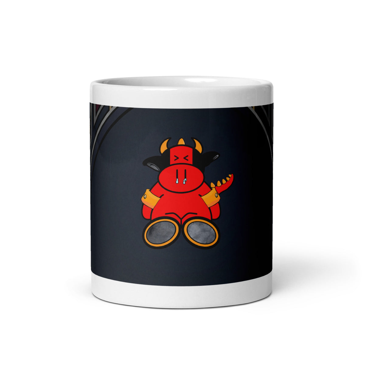 Pocket Cows White Glossy Mug — Sacred Herd — Design 267