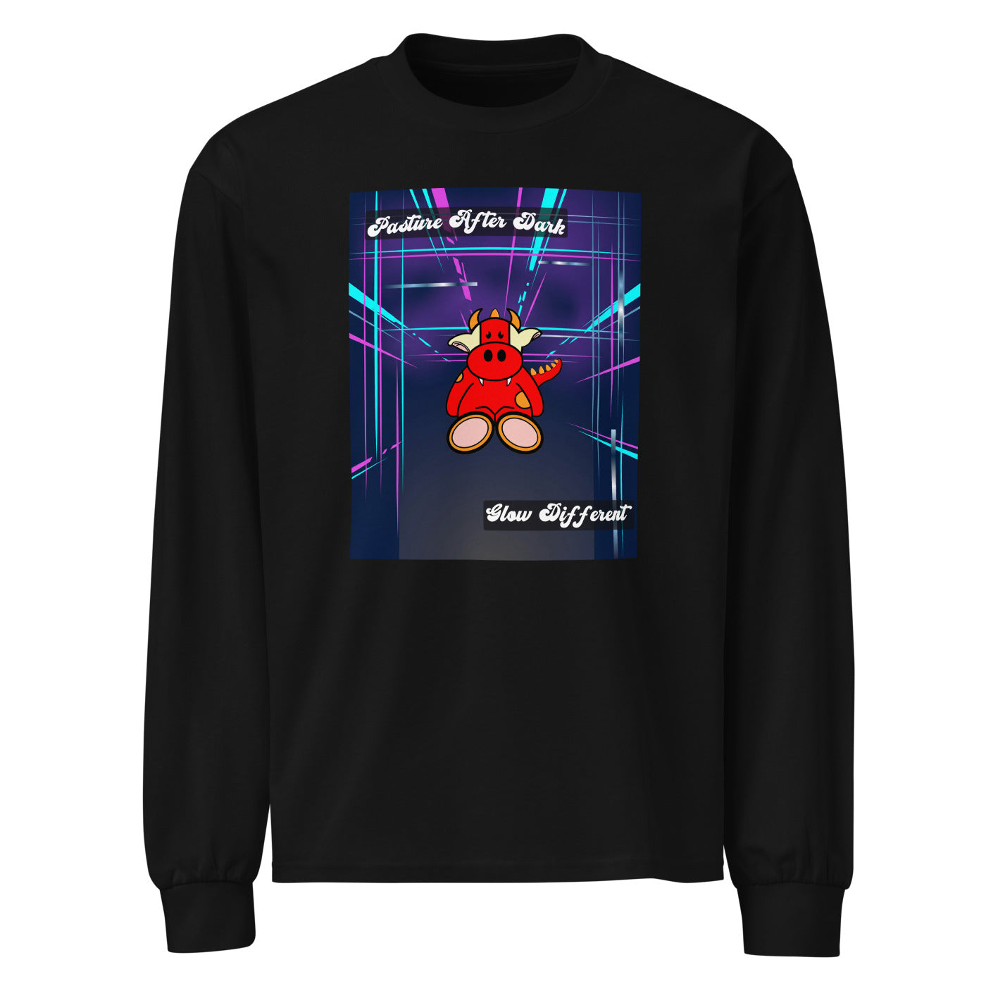 Pocket Cows Unisex Heavyweight Long Sleeve Shirt — Design 273