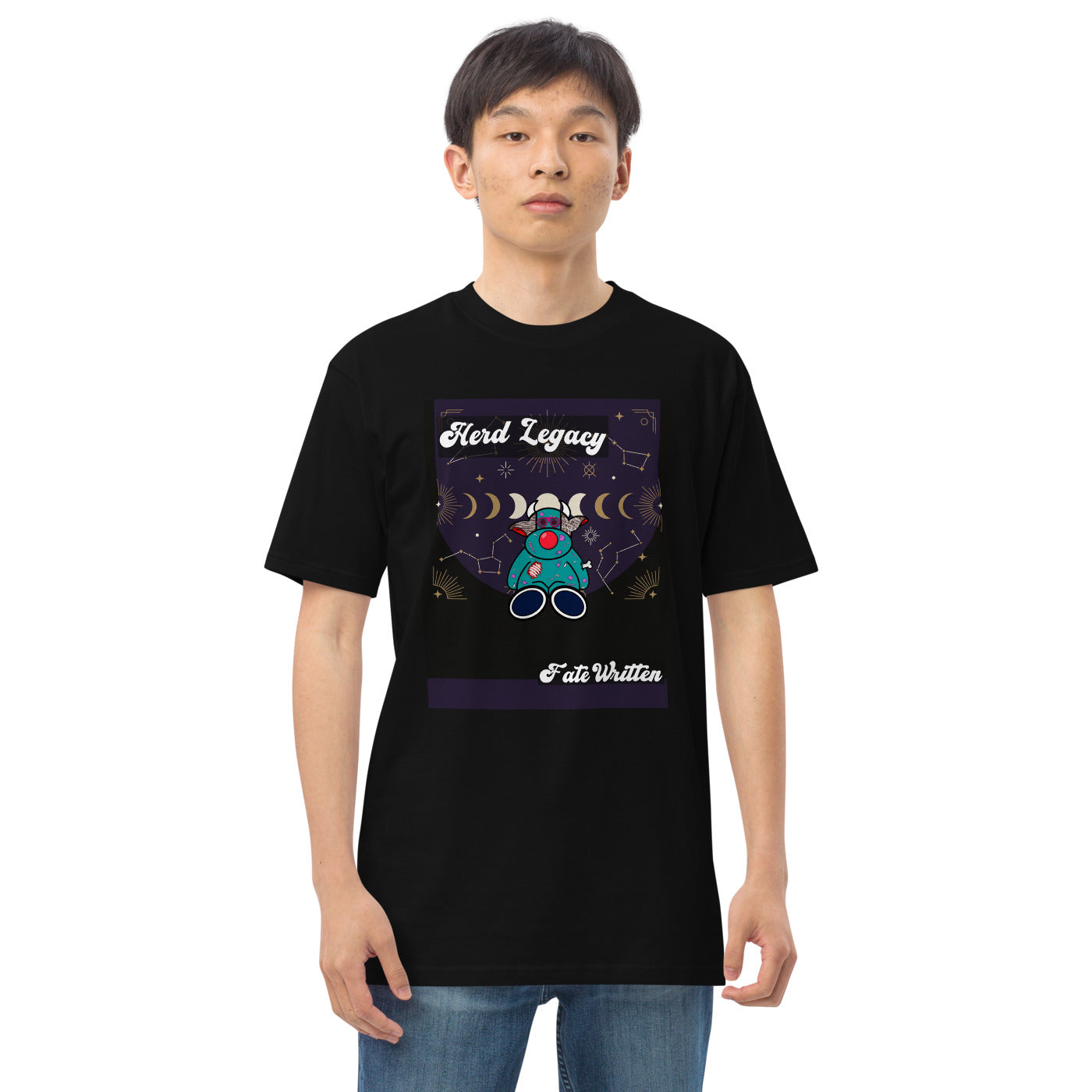 Pocket Cows Heavyweight Tee — Written In The Herd — Design 803