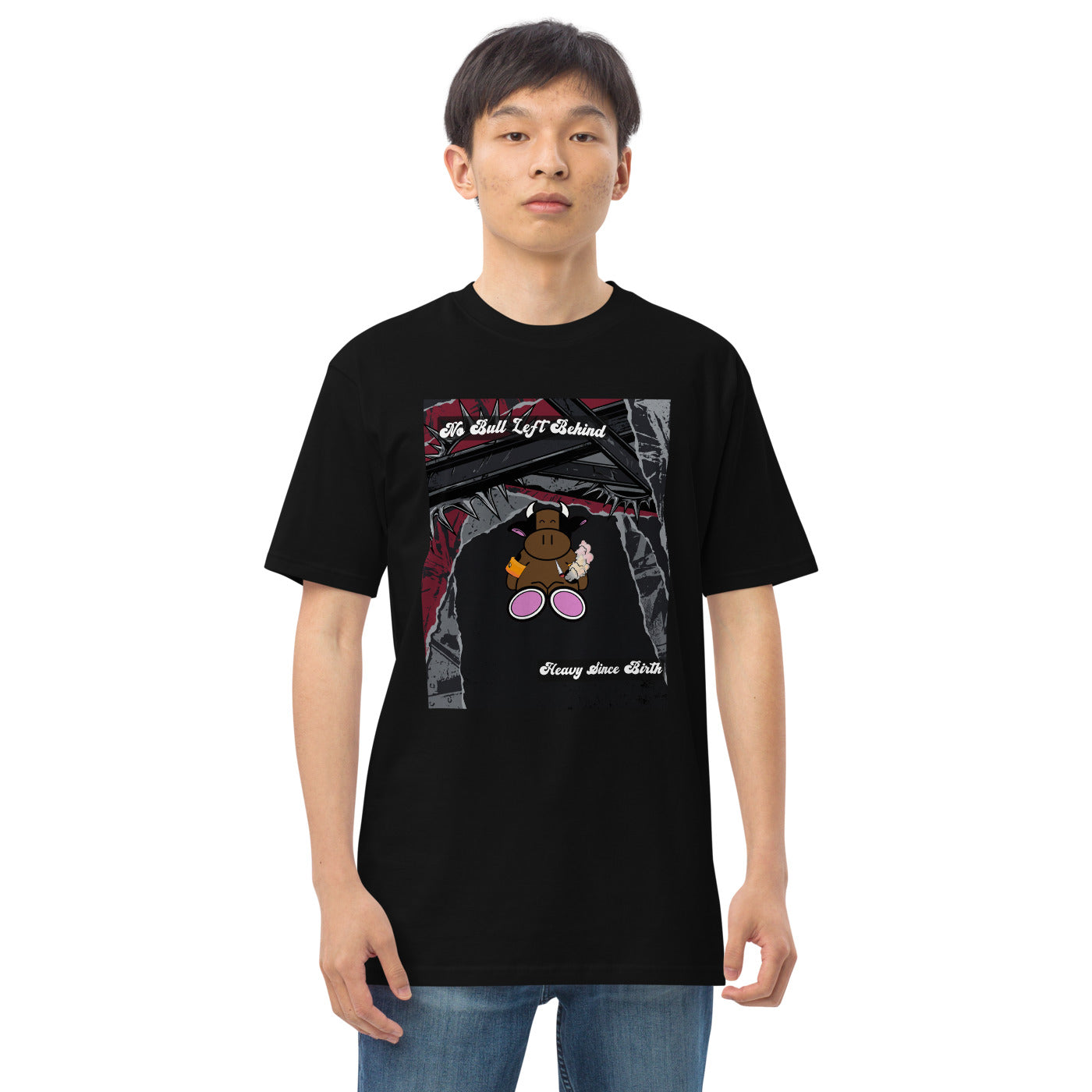 Pocket Cows Heavyweight Tee — No Bull Left — Design 778