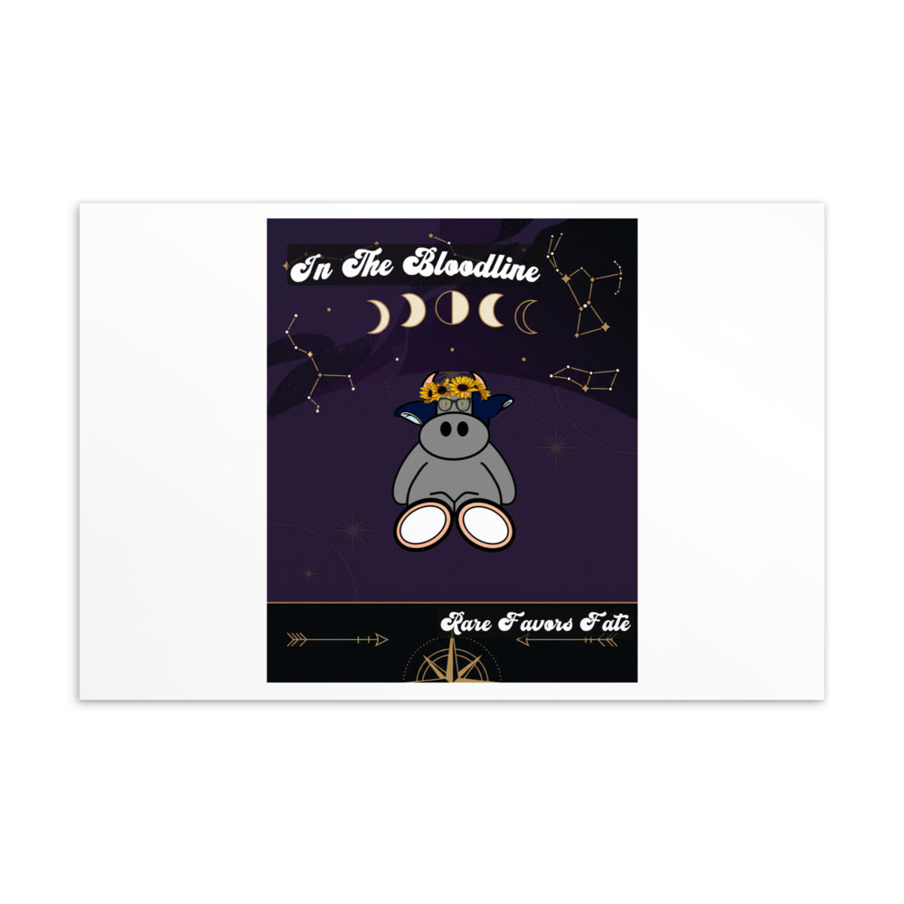 Pocket Cows Standard Postcard — Written In The Herd — Design 326