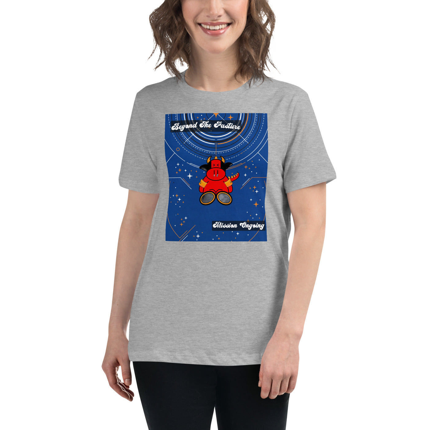 Pocket Cows Women's Relaxed T-Shirt — Design 278