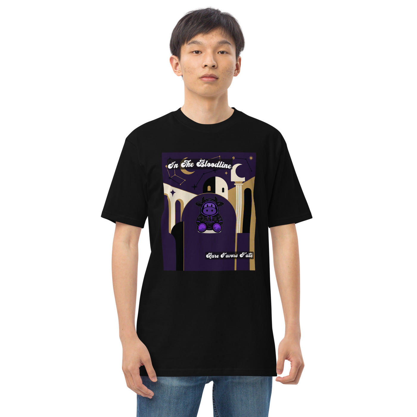 Pocket Cows Heavyweight Tee — Written In The Herd — Design 882