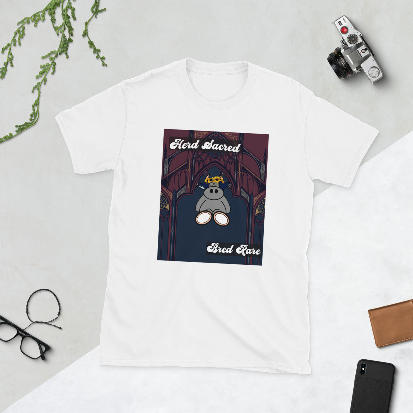 Pocket Cows Unisex Softstyle T-Shirt — Design 271