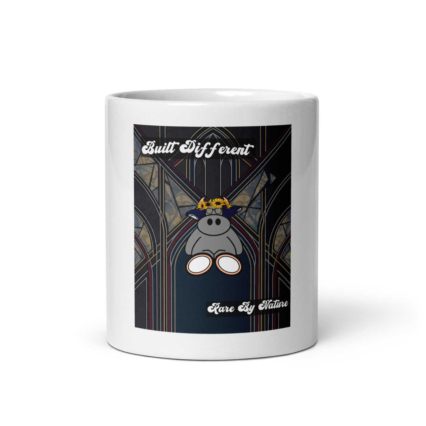 Pocket Cows White Glossy Mug — Sacred Herd — Design 269