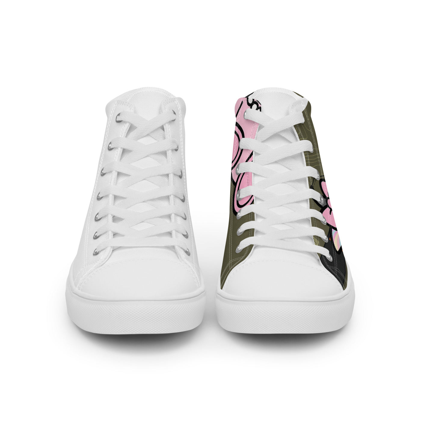 Pocket Cows Men's High Top Canvas Shoes — Built To Roam — Design 849