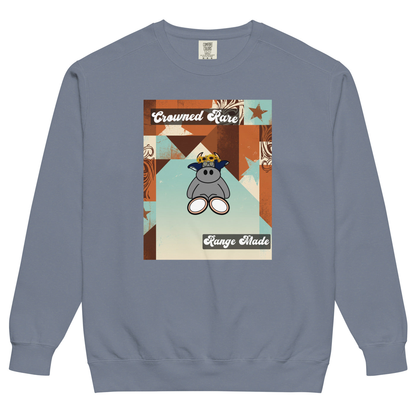 Pocket Cows Unisex Garment-Dyed Sweatshirt — Design 260