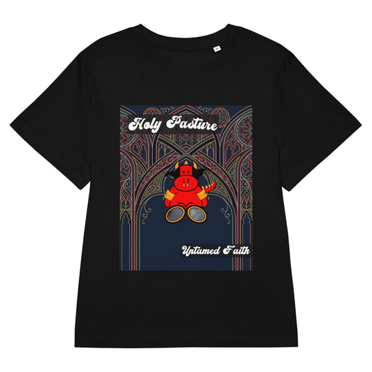 Pocket Cows Women's Organic Ribbed Neck Stella Muser T-Shirt — Design 270