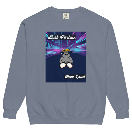 Pocket Cows Unisex Garment-Dyed Sweatshirt — Design 255
