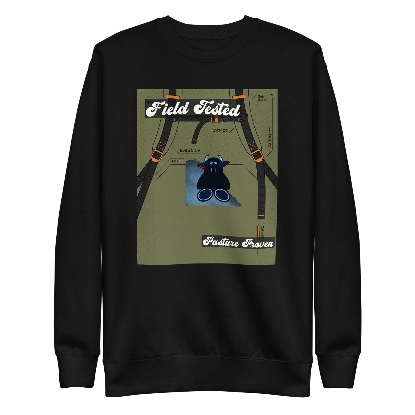 Pocket Cows Crewneck — Built To Roam — Design 762