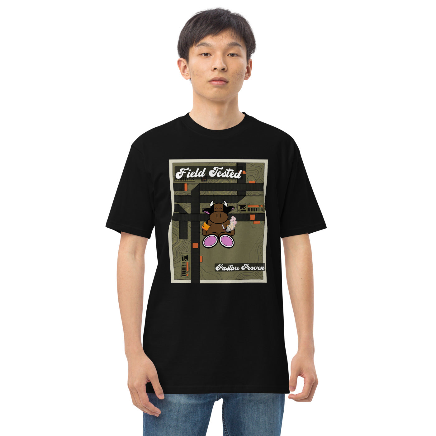 Pocket Cows Heavyweight Tee — Built To Roam — Design 772