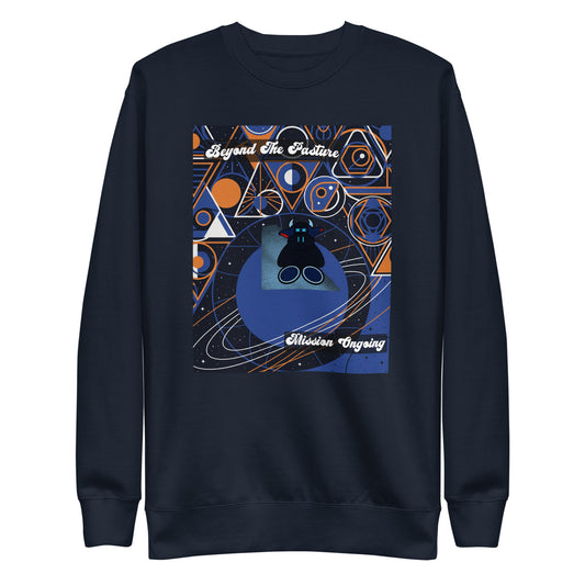 Pocket Cows Crewneck — Orbit The Herd — Design 180