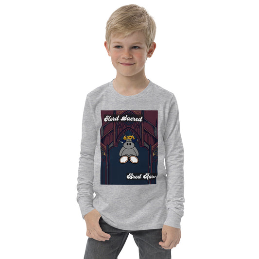 Pocket Cows Youth Long Sleeve Tee — Design 271