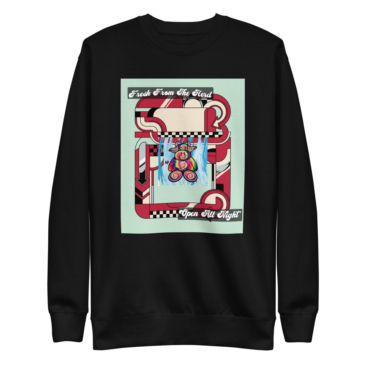 Pocket Cows Crewneck — Always Fresh — Design 713