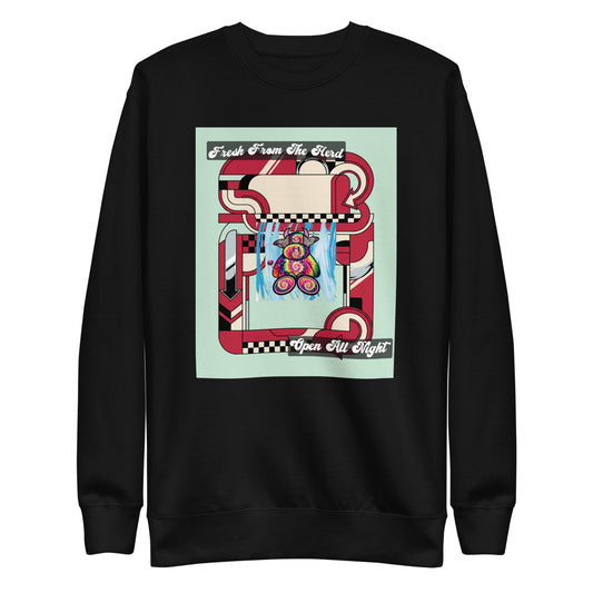 Pocket Cows Crewneck — Always Fresh — Design 713