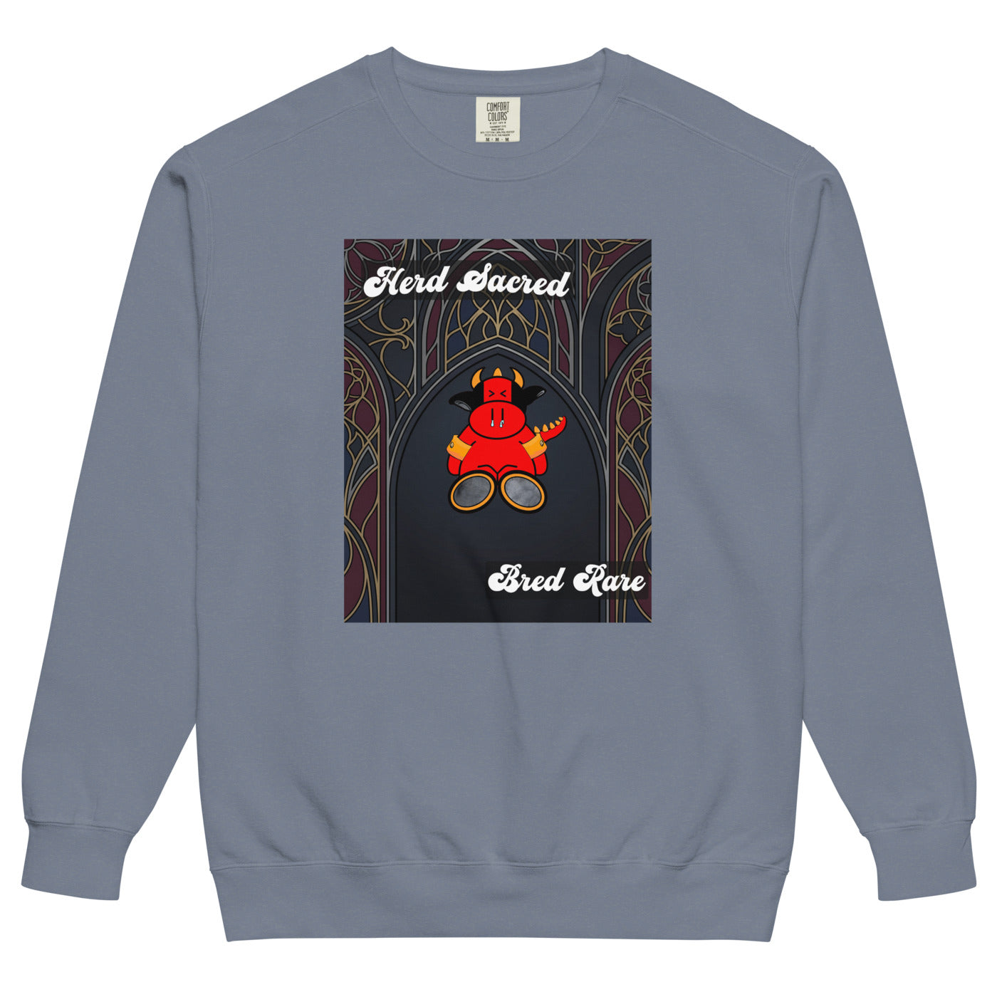 Pocket Cows Unisex Garment-Dyed Sweatshirt — Design 267