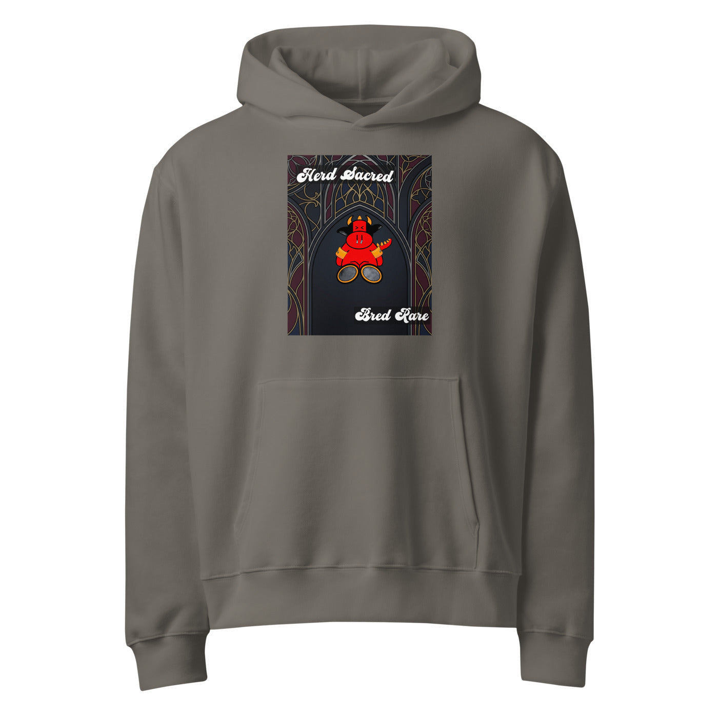 Pocket Cows Unisex Oversized Heavyweight Hoodie — Design 267