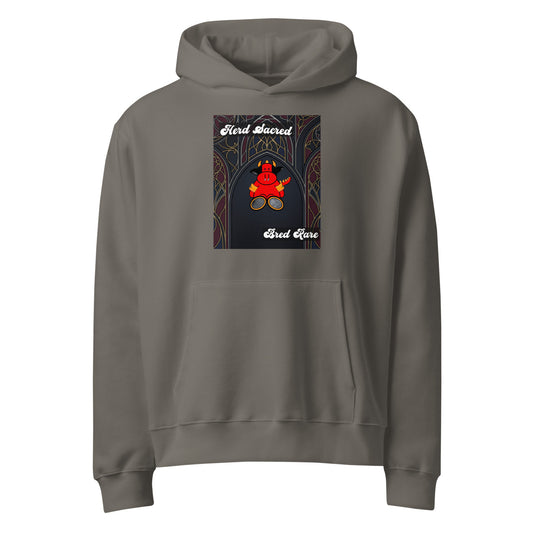 Pocket Cows Unisex Oversized Heavyweight Hoodie — Design 267