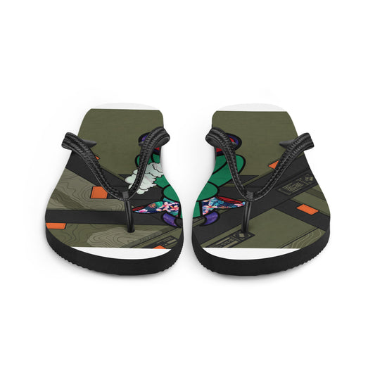 Pocket Cows Sublimation Flip Flops — Built To Roam — Design 735
