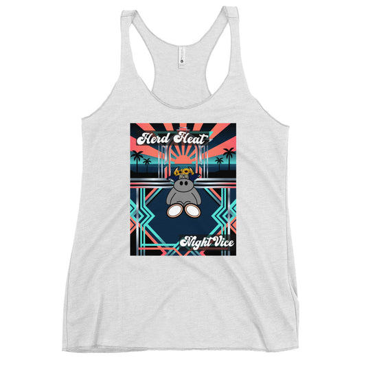 Pocket Cows Women's Racerback Tank Top — Design 281