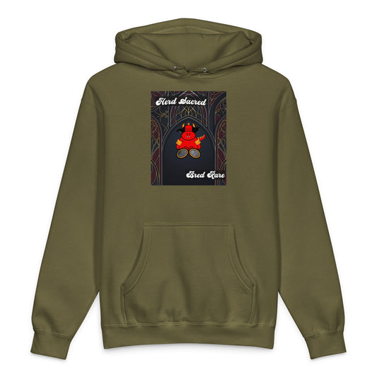 Pocket Cows Unisex Heavyweight Hooded Sweatshirt — Design 267