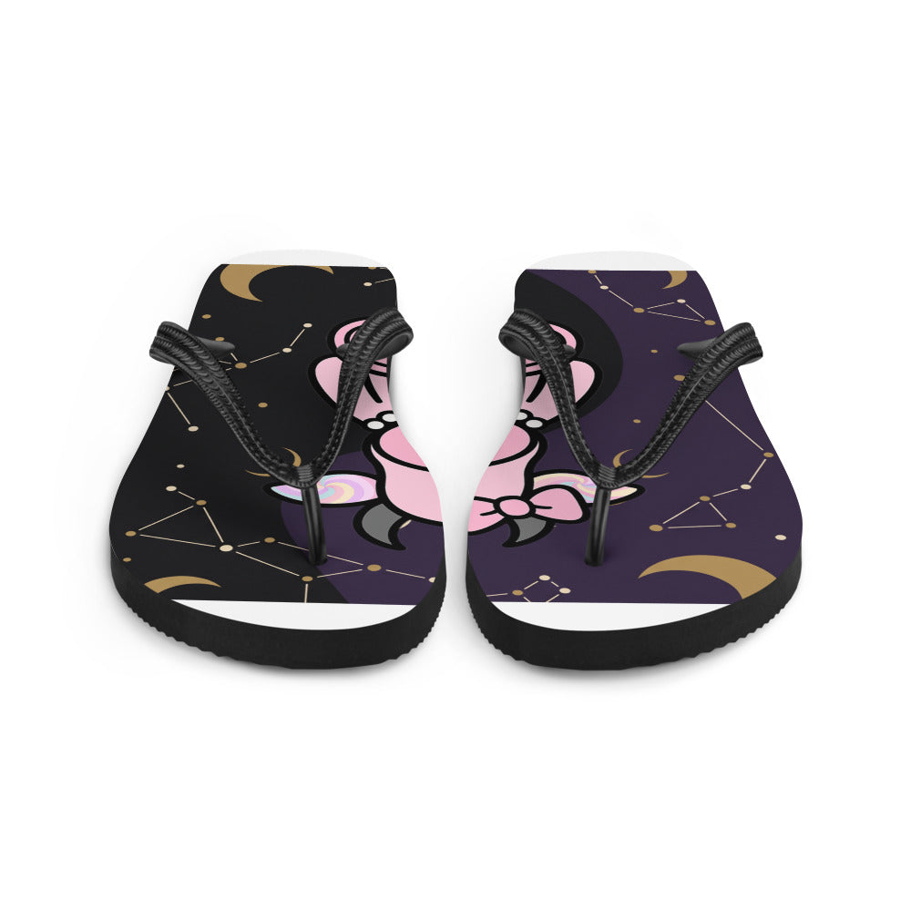 Pocket Cows Sublimation Flip Flops — Written In The Herd — Design 842