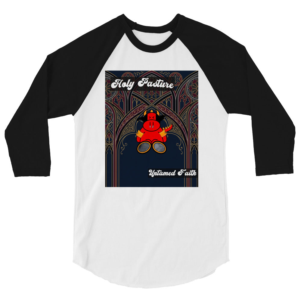 Pocket Cows Unisex 3/4 Sleeve Raglan Shirt — Design 270