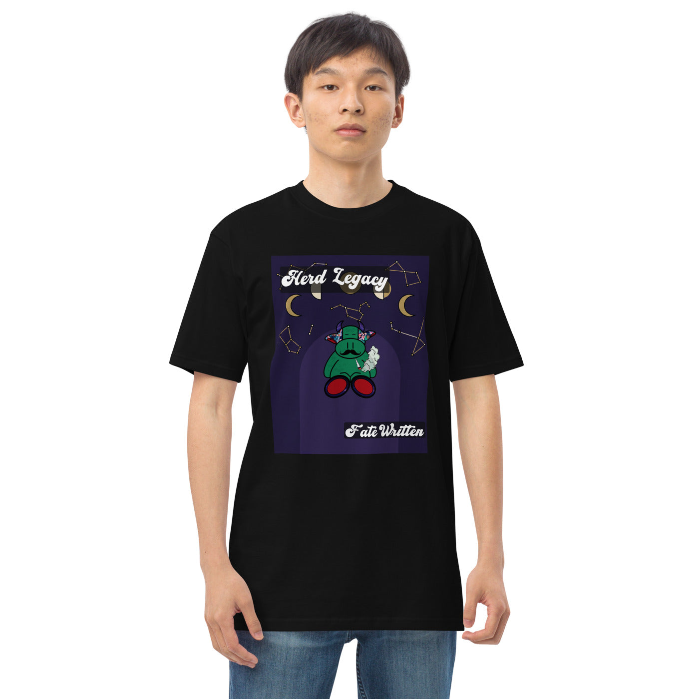 Pocket Cows Heavyweight Tee — Written In The Herd — Design 730