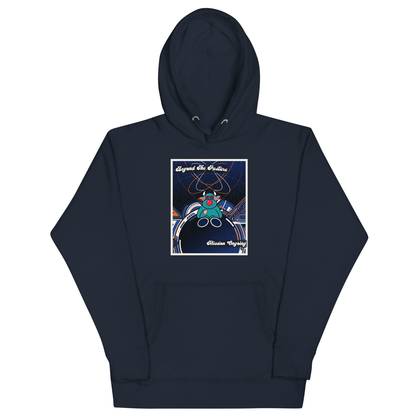 Pocket Cows Hoodie — Orbit The Herd — Design 796