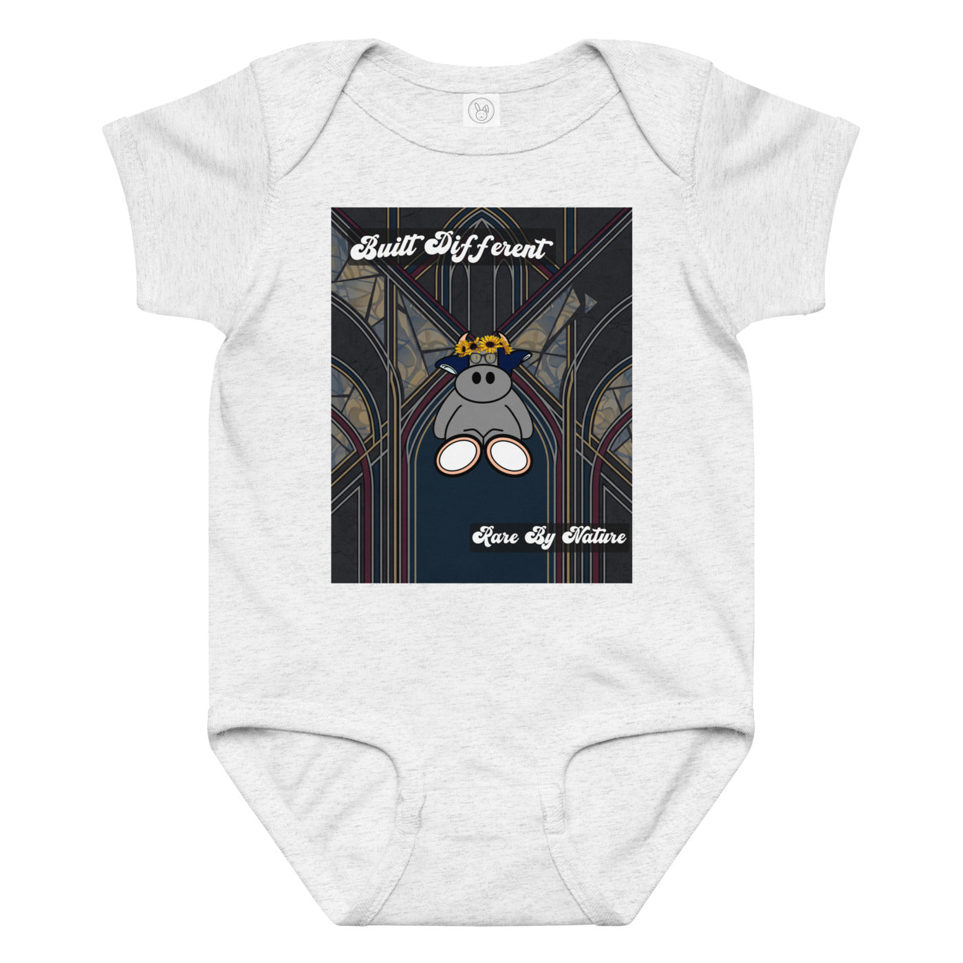 Pocket Cows Baby Jersey Bodysuit — Design 269