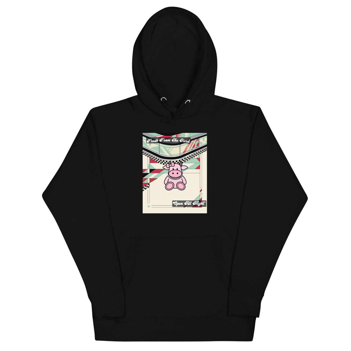 Pocket Cows Hoodie — Always Fresh — Design 220