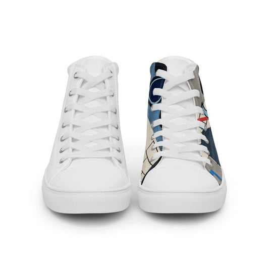 Pocket Cows Men's High Top Canvas Shoes — Move Different — Design 756