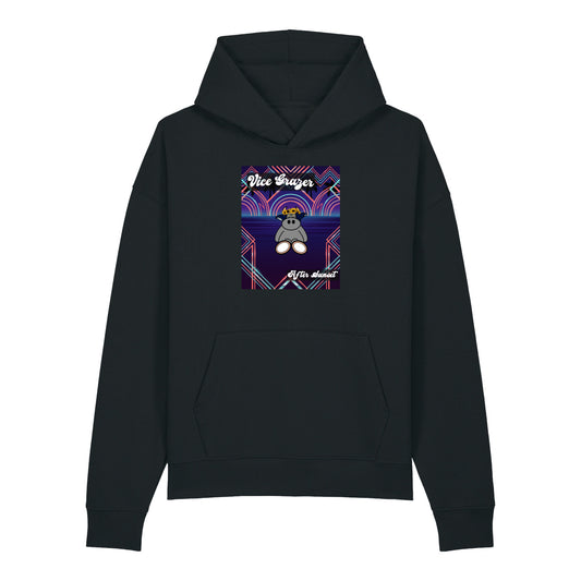 Pocket Cows Unisex Relaxed Mid-Weight Chaser Hooded Sweatshirt — Design 279