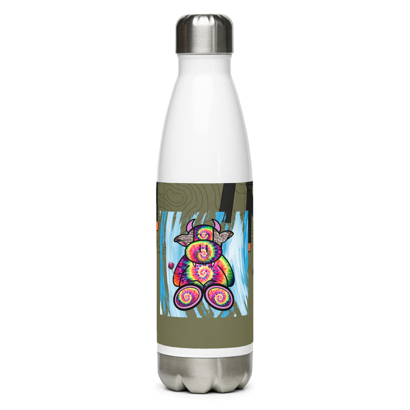 Pocket Cows Stainless Steel Water Bottle — Built To Roam — Design 717