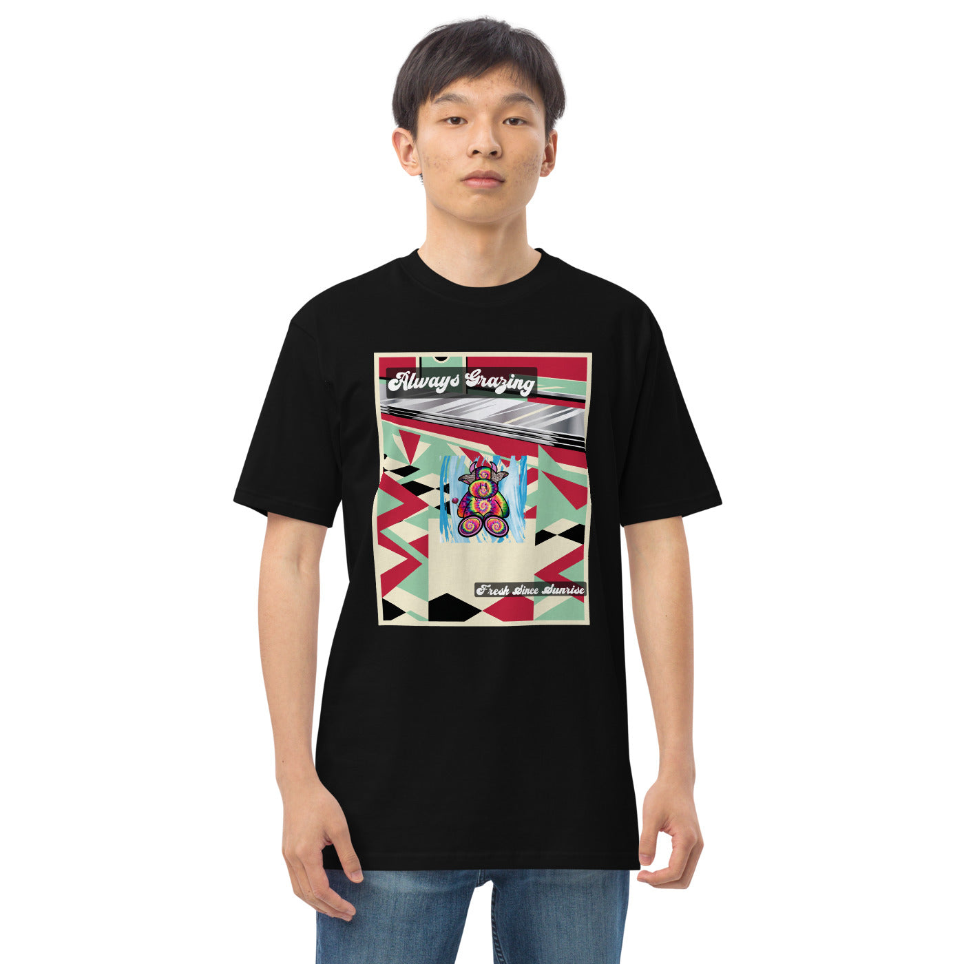 Pocket Cows heavyweight_tee — Always Fresh — Design 716