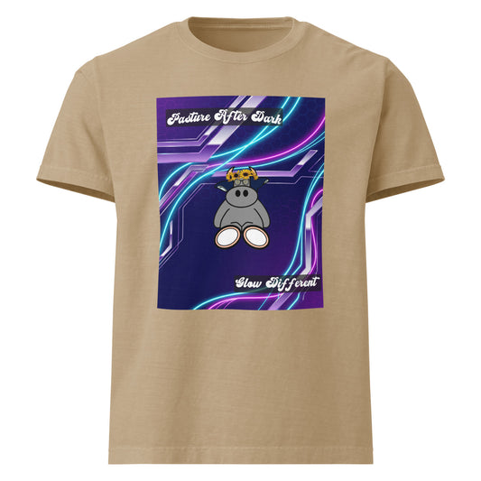 Pocket Cows Unisex Heavyweight Garment Dye Tee — Design 251
