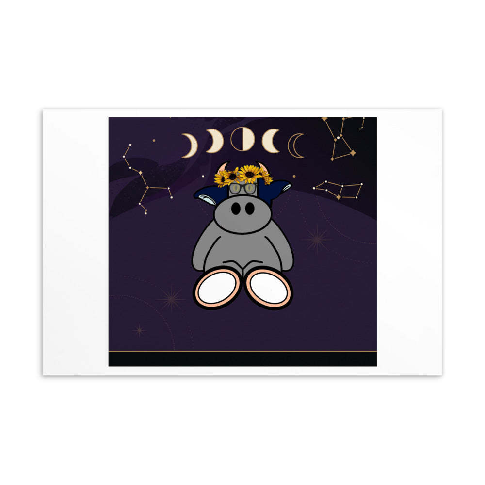 Pocket Cows Standard Postcard — Written In The Herd — Design 326