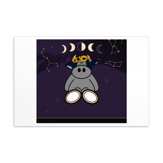 Pocket Cows Standard Postcard — Written In The Herd — Design 326