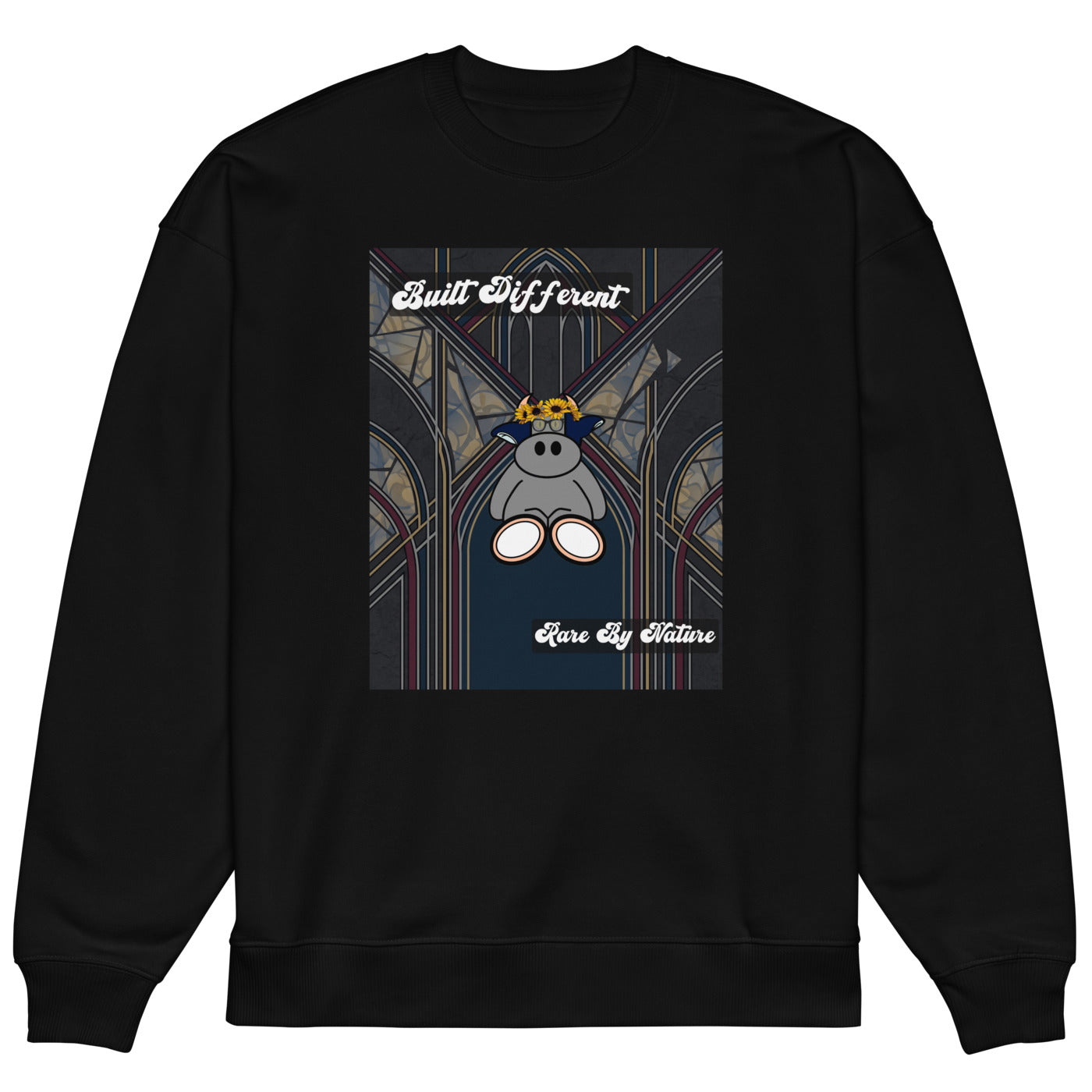 Pocket Cows Unisex Organic Oversized Raddler 2.0 Sweatshirt — Design 269
