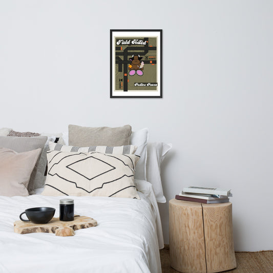 Pocket Cows Enhanced Matte Paper Framed Poster (in) — Built To Roam — Design 772