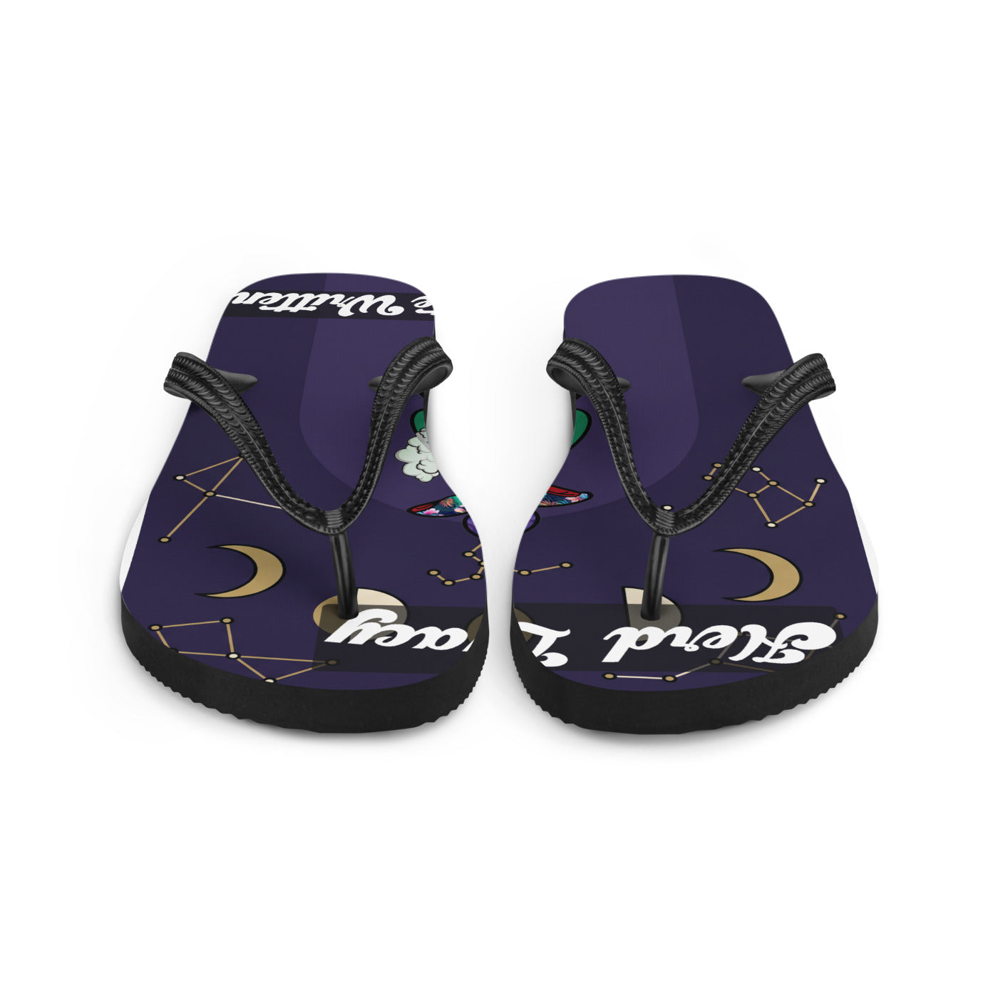 Pocket Cows Sublimation Flip Flops — Written In The Herd — Design 730