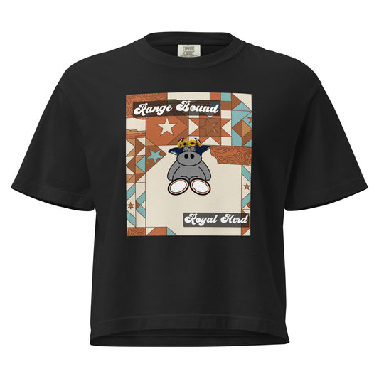 Pocket Cows Women's Heavyweight Boxy T-Shirt — Design 258