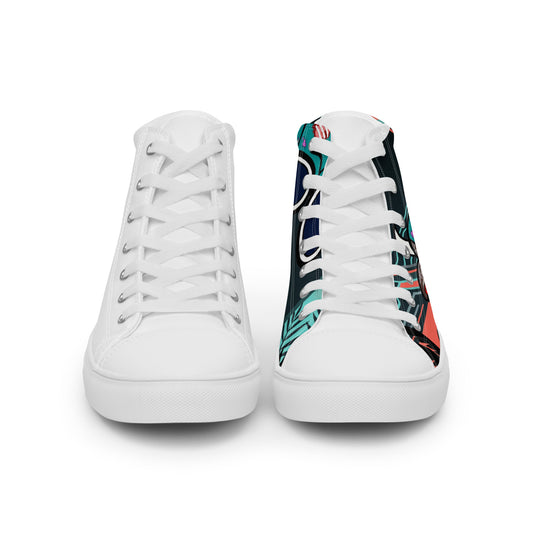 Pocket Cows Men's High Top Canvas Shoes — Pasture Vice — Design 805